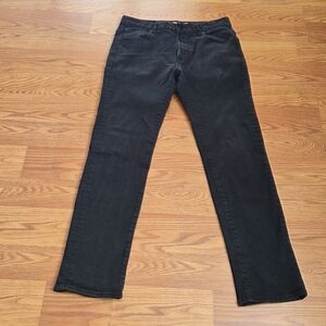 LRG Lifted Research Group Men's 31x28 Black Denim Y2k Jeans Slim Straight Fit